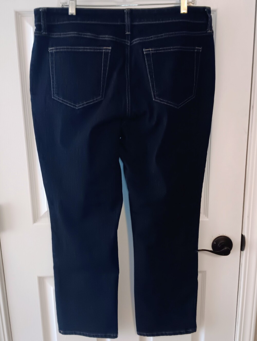 St. John's Bay Women's Secretly Slender Mid-Rise Straight Leg Jeans - Picture 7 of 8